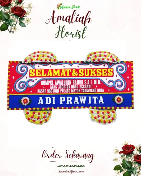 Papan Bunga Ucapan Selamat Putra Aji I